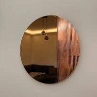 🪞 Specchio rotondo – effetto bronzo/ram