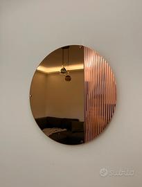 🪞 Specchio rotondo – effetto bronzo/ram