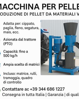 Pellettatrice a cardano