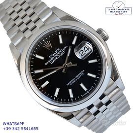 ROLEX Datejust 126200 Date Black Jubilee Full Set