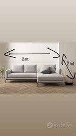 Divano 8 posti bianco