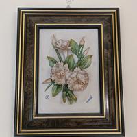 4 quadretti Capodimonte porcellana originale 