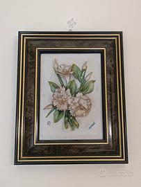 4 quadretti Capodimonte porcellana originale 