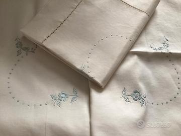 Lenzuolo misto lino anni '60 nuovo