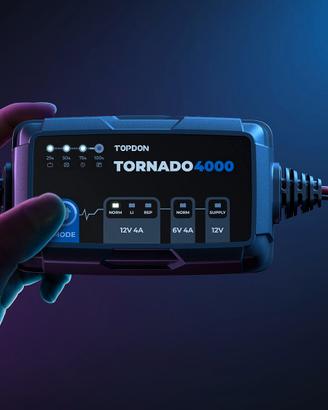 Caricabatteria e mantenitore Tornado 4000 TOPDON