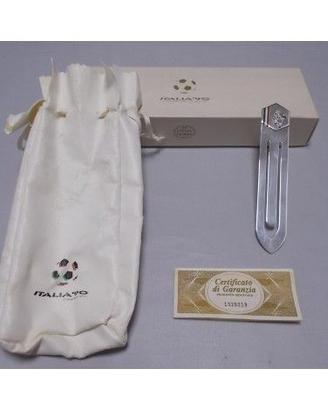 PINZA IN ARGENTO CON MASCOTTE "CIAO" ITALIA 90