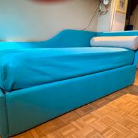 Letto singolo Bolzan doghe legno materasso memory.