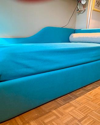 Letto singolo Bolzan doghe legno materasso memory.