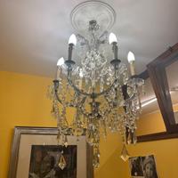 Lampadario cristallo antico