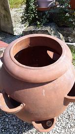 Anfora con inserti per piante laterali