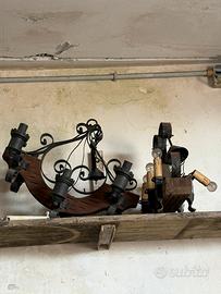 Lampadari ferro battuto