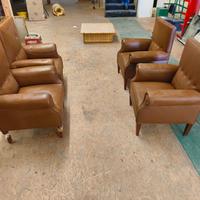 poltrone in similpelle vintage