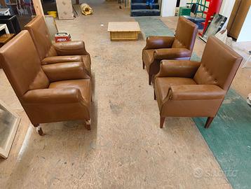 poltrone in similpelle vintage