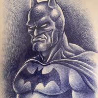 Joan Vizcarra - disegno originale con penna BIC