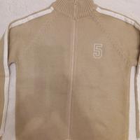 maglia ragazzo in misto lana con cerniera 