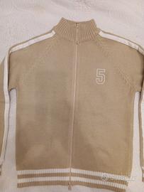 maglia ragazzo in misto lana con cerniera 