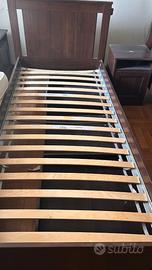 Letto singolo in legno con doghe - 200x90 cm