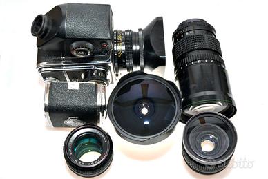 Kiev 88 medio formato 6×6  corredo con 5 obiettivi