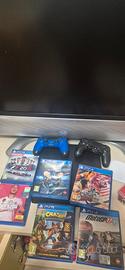 Ps4 slide con due joystik PlayStation e 6 giochi 