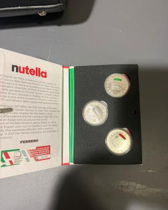 Nutella 2021 trittico completo – 3 monete argento