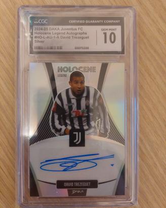 Trezeguet Juve /15 Daka autografo CGC 10 GEM MINT