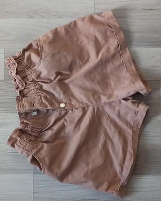 Pantaloncini con rouge a vita alta