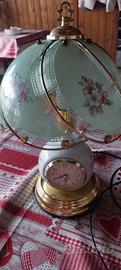lampada da tavolo vintage con orologio 