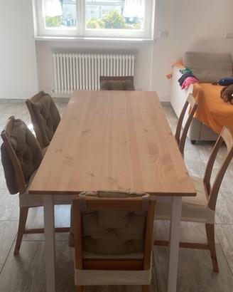 Tavolo IKEA PINNTORP+ 6 sedie PINNTORP