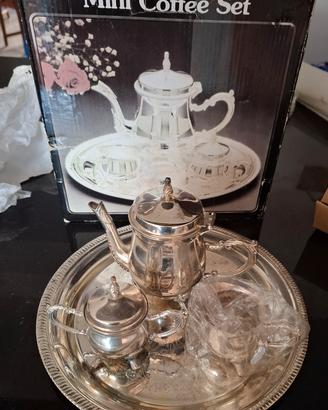 mini set coffe placato  in argento  Silver pladeBe