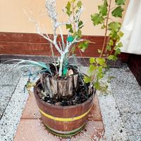 vasi  in legno da decoro 