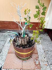 vasi  in legno da decoro 