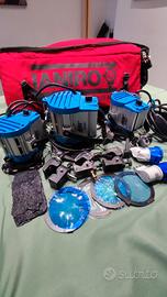 Video Valigia luci troupe Eng Ianiro fari Arri 