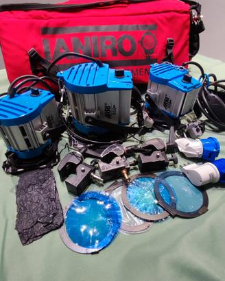 Video Valigia luci troupe Eng Ianiro fari Arri 