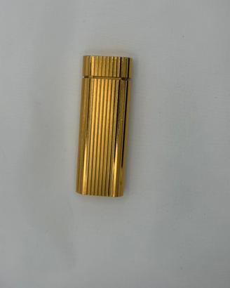 Accendino Cartier Paris - Godron Placcato Oro