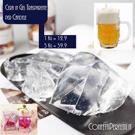 Cera in Gel Trasparente per Candele 