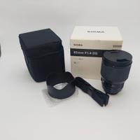 obiettivo sigma 85 1.4 art per canon