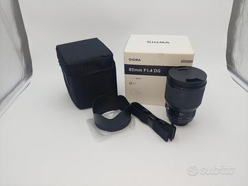 obiettivo sigma 85 1.4 art per canon