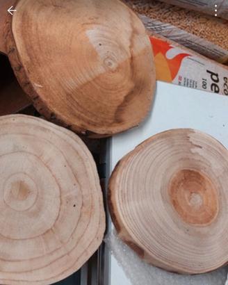 8 cerchi in legno 