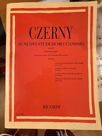 Libro pianoforte Czerny op. 849 e Metodo Europeo