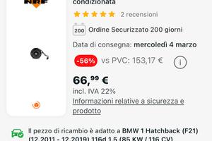 NRG puleggia compressore aria condizionata BMW