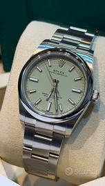 Rolex OP 34mm Nuovo 2026 Ref. 124200 Pistacchio