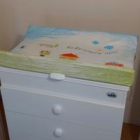 fasciatoio CAM con cassettiera e vaschetta