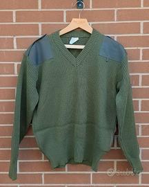 MAGLIONE/PULLOVER E.I. SCOLLO A V TG. S VERDE