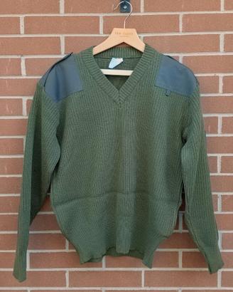 MAGLIONE/PULLOVER E.I. SCOLLO A V TG. S VERDE