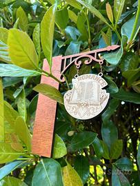 Insegna decorativa da libreria in legno