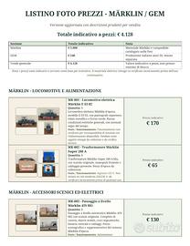 Lotto marklin vintage con GEM
