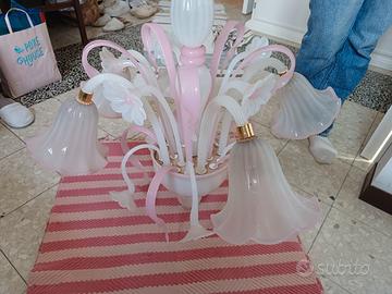 Lampadario in vetro di Murano