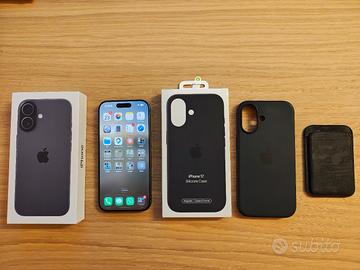 iPhone 17 black 256gb + cover + wallet
