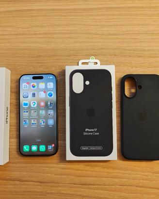 iPhone 17 black 256gb + cover + wallet