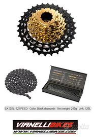 CASSETTA + CATENA ALPHA EX SHIMANO 12V SUPERLIGHT